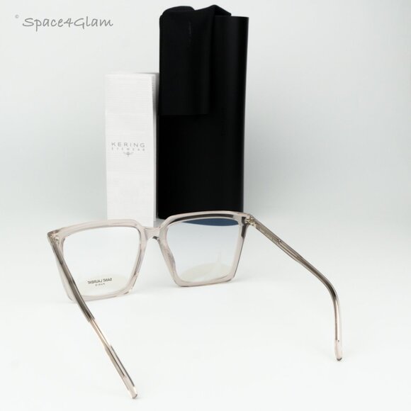 Saint Laurent Women Eyeglasses Transparent Nude Square SL474OPT 003 BRAND NEW - Picture 7 of 7
